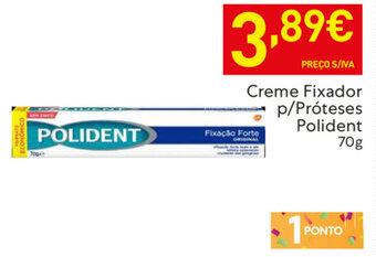 Recheio Creme Fixador p/Próteses Polident 70g promoção