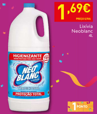 Recheio Lixívia Neoblanc 4L promoção
