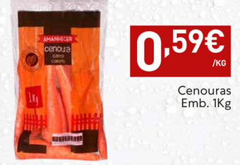 Cenouras 1kg