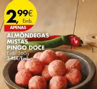 Pingo Doce ALMÖNDEGAS MISTAS PINGO DOCE Emb. 360g promoção
