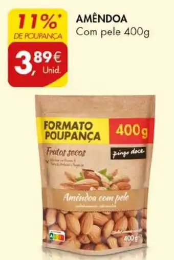 Pingo Doce AMENDOA DE POUPANÇA Com pele 400g promoção