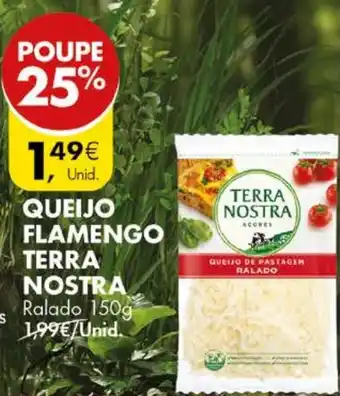 Pingo Doce QUEIJO FLAMENGO TERRA NOSTRA Ralado 150g promoção