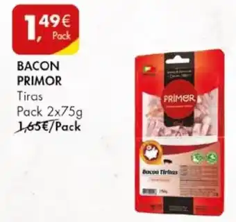 Pingo Doce BACON PRIMOR Tiras Pack 2x75g promoção