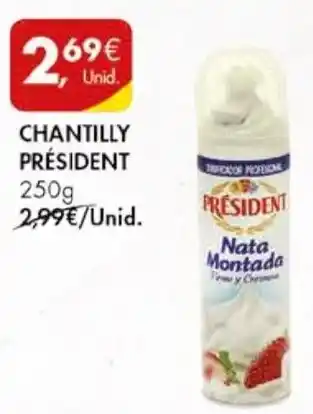 Pingo Doce CHANTILLY PRÉSIDENT 250g promoção