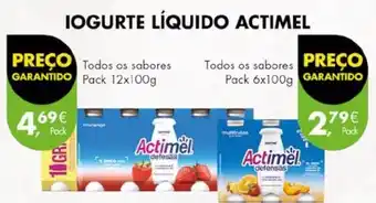 Pingo Doce IOGURTE LÍQUIDO ACTIMEL Pack 6x100g promoção