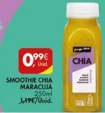 Pingo Doce SMOOTHIE CHIA MARACUJA 250ml promoção