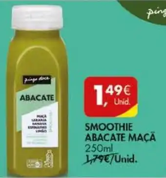 Pingo Doce SMOOTHIE ABACATE MAÇÃ 250ml promoção