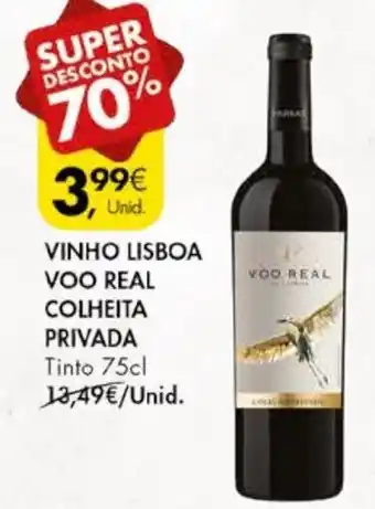 Pingo Doce VINHO LISBOA VOO REAL COLHEITA PRIVADA Tinto 75cl promoção