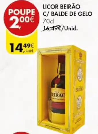 Pingo Doce LICOR BEIRÃOLICOR BEIRÃO C/BALDE DE GELO 70cl promoção