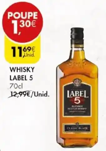 Pingo Doce WHISKY LABEL 5 70cl promoção