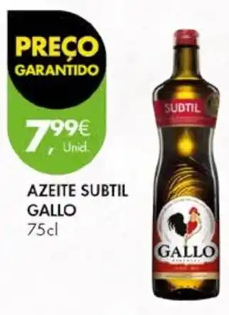 Pingo Doce AZEITE SUBTIL GALLO 75cl promoção