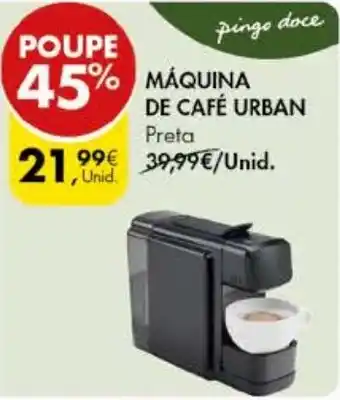 MÁQUINA DE CAFÉ URBAN Preta