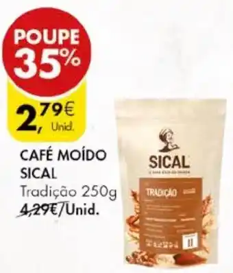 Pingo Doce CAFÉ MOÍDO SICAL Tradição 250g promoção