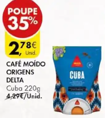 CAFÉ MOÍDO ORIGENS DELTA Cuba 220g