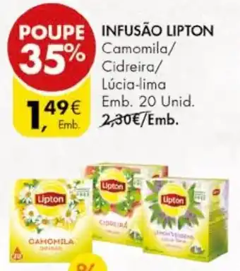 INFUSÃO LIPTON emb. 20 unid