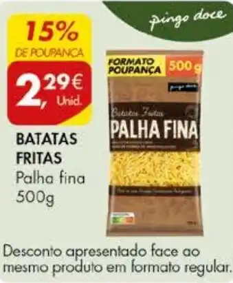 BATATAS FRITAS Palha fina 500G