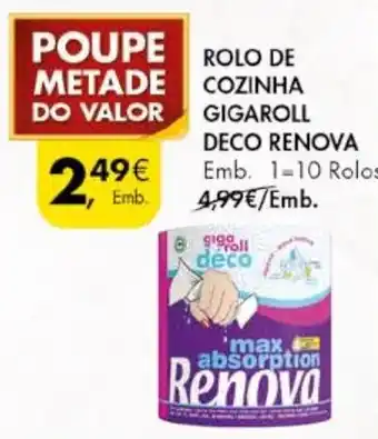 Pingo Doce ROLO DE COZINHA GIGAROLL DECO RENOVA promoção