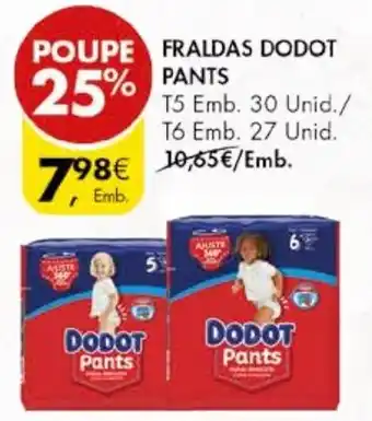 Pingo Doce FRALDAS DODOT PANTS promoção