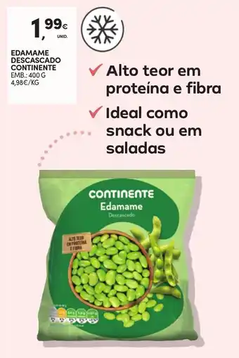 Continente EDAMAME DESCASCADO CONTINENTE 400G promoção