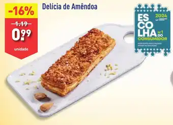ALDI Delícia de Amêndoa promoção