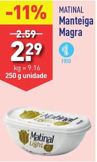 ALDI Matinal Manteiga Magra 250 g unidade promoção