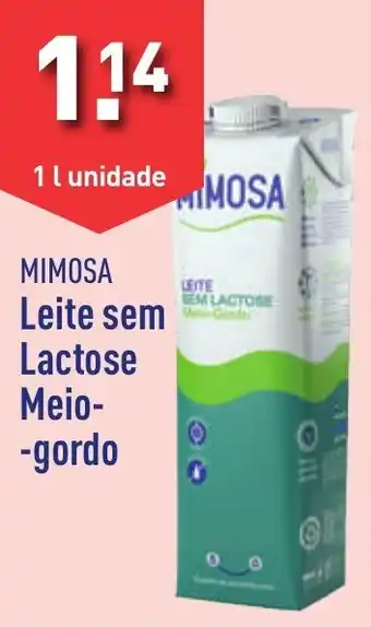 ALDI MIMOSA Leite sem Lactose Meio gordo 1 l unidade promoção