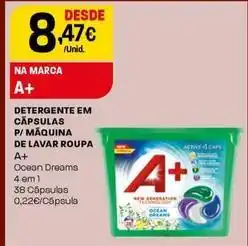 Intermarché A+ - detergente em capsulas p/ máquina de lavar roupa promoção