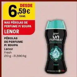 Intermarché Lenor - pérolas de perfume p/ roupa promoção