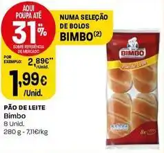 Intermarché Bimbo - pão de leite promoção