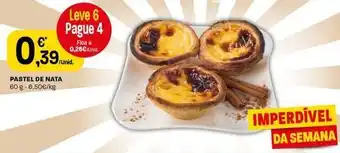 Intermarché Pastel de nata promoção