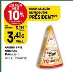 Intermarché Président - queijo brie cunhas promoção