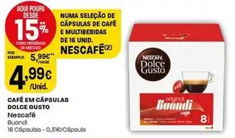 Intermarché Nescafé - café em cápsulas dolce gusto promoção