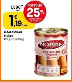 Intermarché Nobre - 6 salsichas promoção