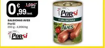 Intermarché Porsi - salsichas aves promoção