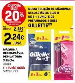 Intermarché Gillette - máquina descartável depilatória promoção