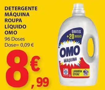 E.Leclerc DETERGENTE MÁQUINA ROUPA LÍQUIDO OMO 96 Doses promoção