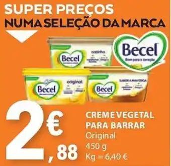 E.Leclerc CREME VEGETAL PARA BARRAR Original 450 g promoção