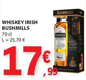E.Leclerc Whiskey Irish Bushmills 70cl promoção