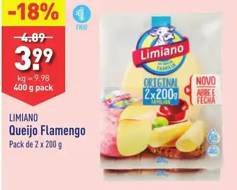 ALDI LIMIANO Queijo Flamengo 400 g pack promoção