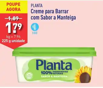 ALDI PLANTA Creme para Barrar com Sabor a Manteiga 225 g unidade promoção