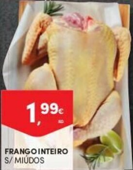 Continente Frango Inteiro S/ Miúdos promoção