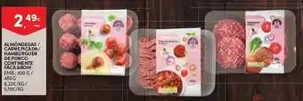 Continente Almôndegas Carne Picada/Hambúrguer de Porco Continente Fácil&Bom 400g/480g promoção