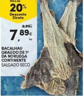 Bacalhau Graúdo de 1ª da Noruega Continente