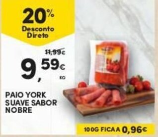 Continente Paio York Suave Sabor Nobre promoção