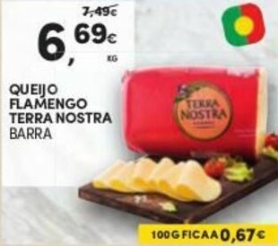 Continente Queijo Flamengo Terra Nostra Barra promoção