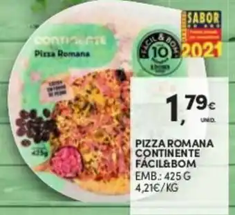 Continente Pizza Romana Continente Fácil&Bom 425g promoção
