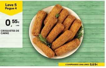 Continente Croquetes de Carne promoção
