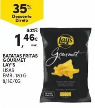 Continente Batatas Fritas Gourmet Lay's 180g promoção