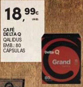 Continente Café Delta Q Qalidus 80 Cápsulas promoção