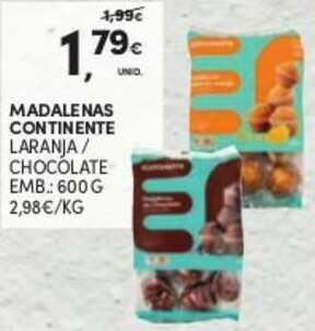 Madalenas Continente 600g